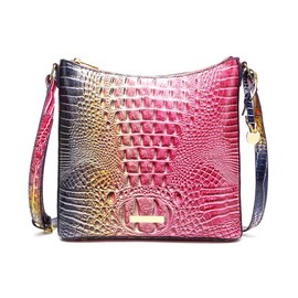 Makcr Joacbv Shoulder Crocodile Handbags for Women trendy Ladies Shoulder Bag Vegan Embossed Pattern Leather Crossbody Purse with Adjustable Strap