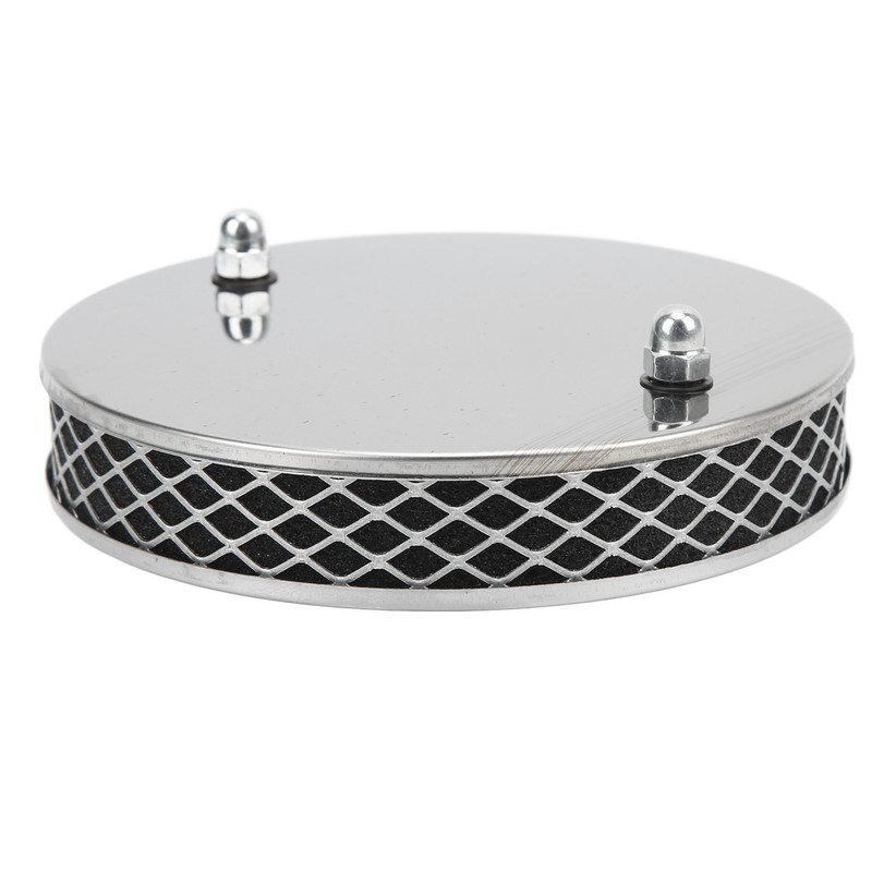 14x3cm High Flow Air Filter Chrome Metal Replacement for SU