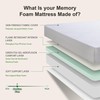 6" Twin Green Tea Gel Memory Foam Mattress with Removable