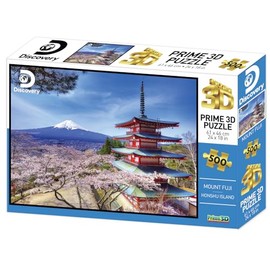 Yamasan Prime 10079 3D Prime 3D Discovery Spring Fuji (Man Shikura Shamama Park), Finished Size: 24.0 x 18.1 inches (61 x 46 cm), 500 Pieces