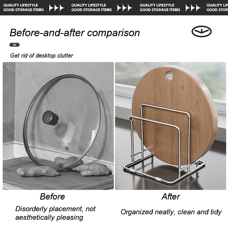 Cutting Board Holder Stainless Steel Wire Chopping Board Stand Cutting