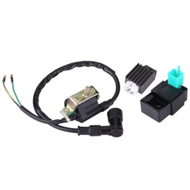 Replacement Parts Children's Quad CDI Box Children's Quad Ignition Coil Qiilu Ignition Coil CDI Box Rectifier Regulator for Trail Bike Dirt Quad ATV, Default