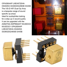 Dual Operational Amplifier,Amp Preamplifier Board,V5i D Copper Professional Clear Dual Op Amp Module for MUSES02