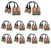 Henxlco 10 Pairs Mini Passive Video Balun Connectors Transceiver BNC