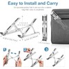 AMXGPT Aluminum Alloy Laptop Stand, Ergonomic, Foldable, Adjustable, Durable, Lightweight,