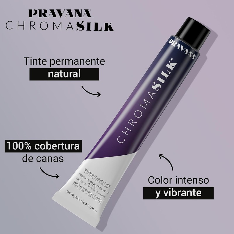 PRAVANA ChromaSilk Tono 9.1 Very Light Ash Blonde Tinte Permanente