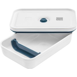 ZWILLING Fresh & Save Vacuum Lunch Box, Large, Flat, Plastic, White-La Mer