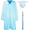 Shiny Kindergarten & Preschool Graduation Gown Cap Set with 2025
