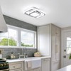 CANEOE Square Hallway Ceiling Light Fixtures,6000K Cool White Modern Flush