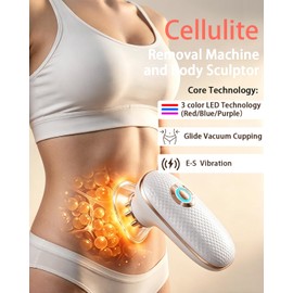 CXGTCI Body Sculpting Device,Upgraded Cellulite Massager for Body Contouring,Skin Tightening Machine for Stomach Arms Legs Thighs Love Handles, Lymphatic Drainage & Muscle Relaxation (Bright White)