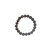LTC Designs 10mm Shiny Round Pyrite Stretch Bracelet, 7.5"