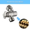 Senhozi Shower Head Elbow Adapter, Brushed Nickel 360° Adjustable Shower