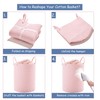 MOJOSCEND 15Dx20H inches Large Pink Hamper Laundry Basket for Baby