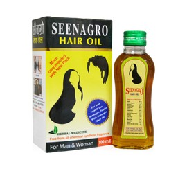 Seina Herbal Products Seenagro Hair Oil Makes the Hair Strong Silky and Healthy | Useful for all Types of Hair Problems | Organic Pure & Natural Hair Oil for Women and Men 100ml Pack of 2 bottles.
