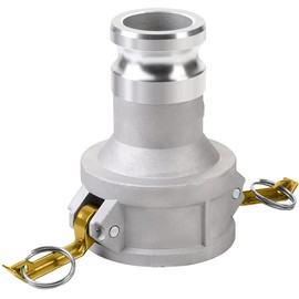 Camlock Fitting Type DA, 3" Female Camlock x 2" Male Camlock, Coupling Reducer Adapter, Cam and Groove Hose Fitting (3" Female to 2" Male))