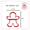 Foose Cookie Cutters Extra Large Gingerbread Man with Brace Cookie