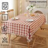 Cotton Linen Buffalo Plaid Tablecloth Rectangle Checkered Table Cloth with