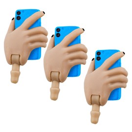 Figures Toy Company Cell Phone Accessory Hand Ultimate 6 Inch Female Figures [White Skin Blue Phone] (Set of Three)