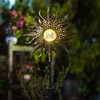 TAKE ME Sun Solar Lights Outdoor Waterproof Metal Garden Stakes