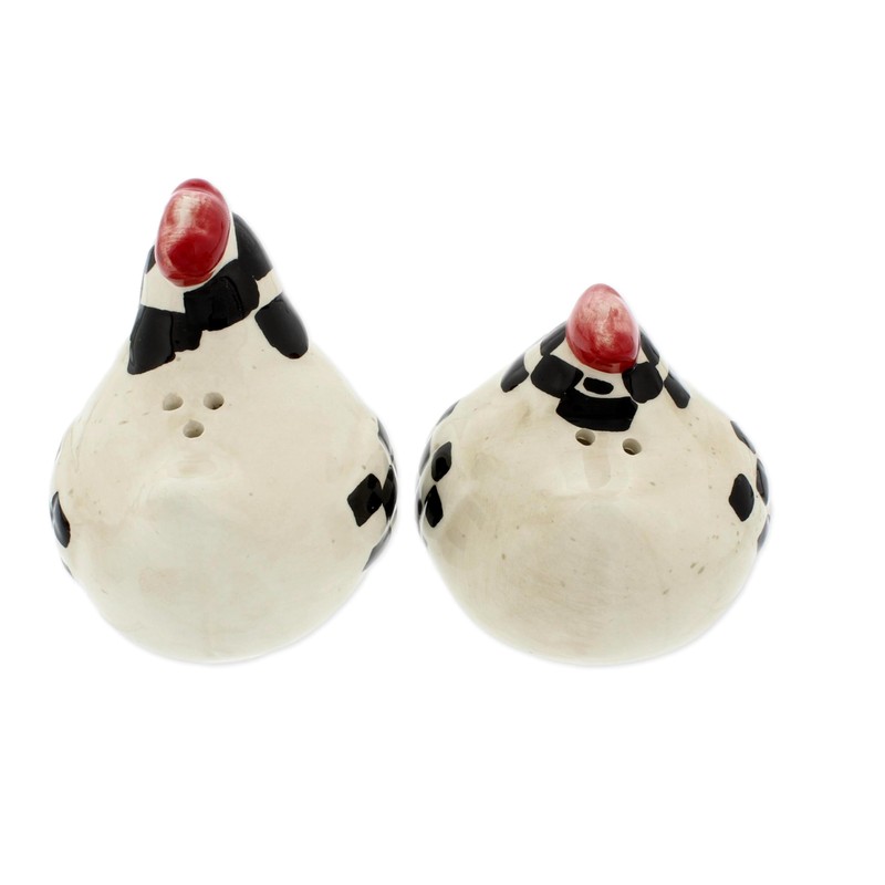 The Bridge Collection Chicken Shaped Salt And Pepper Shaker Set