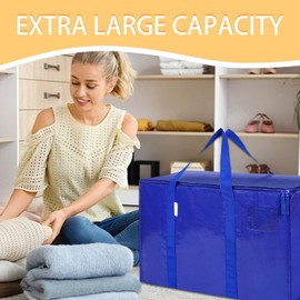 Moving Totes | 88L Waterproof Clothing Storage Bags with Zippers and Handles - Foldable Multipurpose Organizer for Moving, Traveling