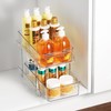 Masirs 2-Tier Clear Pull-Out Drawer Organizer - Sleek, Compact &