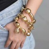 Charm Link Bracelet For Women Bangle Cuff Wrap Bracelet Chunky