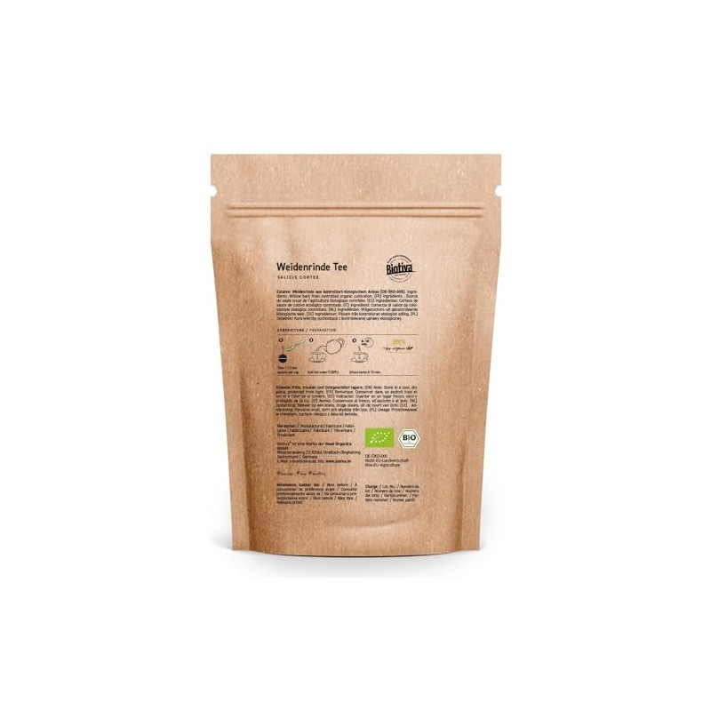 Organic Willow Bark Tea 250 g – Dried Willow Bark