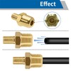2 Pack Valve Adapter, Brass Air Inflator Connector, Ideal for
