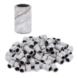 Banda de Lijado, 100 Bandas de Lijado para Decoración de Uñas Anillos de Lijado de Manicura Profesionales Herramientas de Salón de Uñas Lija de Amoladora Opcional Juego de Piezas Bandas(240#)