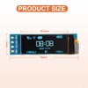 JAMHER 0.91 Inch I2C IIC OLED Display Module 128x32 Pixel