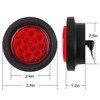 Partswcgg 2.5" Inch Round LED Marker Lights 13 LEDs Reflectors,