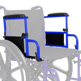 Vive Height-Adjustable Wheelchair Armrests - Ultimate Comfort Accessory Pads for Wheelchairs - Upgraded Replacement Parts for Wheelchair Arms, Chair Support, and Mobility Enhancement (Blue)