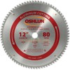 Oshlun SBNF-120080 12-Inch 80 Tooth TCG Saw Blade with 1-Inch