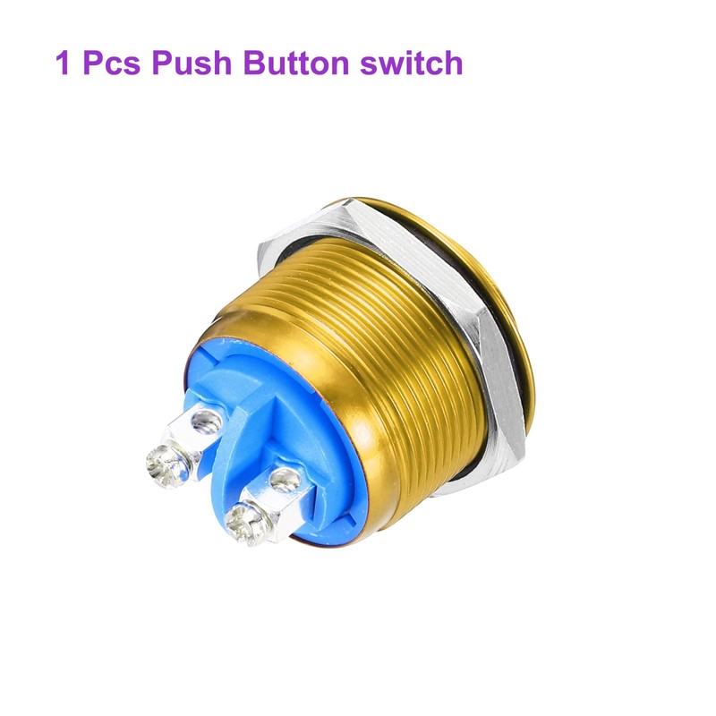 DMiotech 1 Pcs 22mm / 7/8" Push Button Switch, IP66