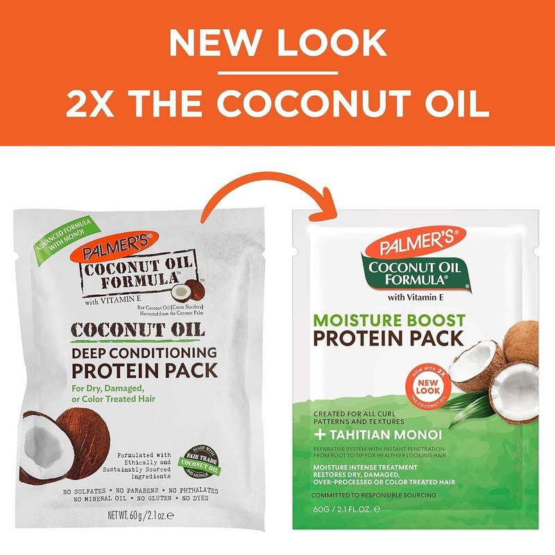Palmer's Coconut Formula Moisture Boost 2.1 Oz. Protein Pack Pack