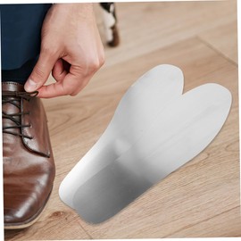 Operitacx 1 Paar Anti-Punktions-Einlegesohlen im Freien schützend Beschützer Schuheinlegesohlen orthotisch läuft Einsätze Anti-Punktionsschuhe Ersatz Schuheinlagen Rostfreier Stahl Silber