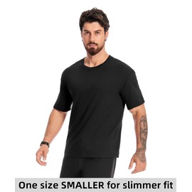 ZITY 3 Pack Men's T-Shirts Cotton Crew Neck Basic Tee Short Sleeve Soft Casual Shirts Summer Tops L