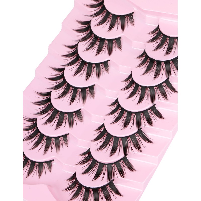 False Eyelashes Manga Anime Lashes Japanese Cosplay Spiky Lashes Mink