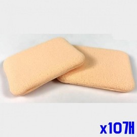 H Plus Mall WL Square Foundation Powder Puff 2P x 10 Pieces Makeup Powder Puff Powder Puff Powder Puff Cushion Puff Multi Puff / 에이치플러스몰 WL 사각 파운데이션 분첩 2P x10개 메이크업분첩 파우더퍼프 분첩 쿠션퍼프 멀티퍼프