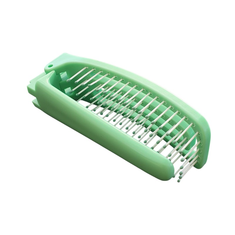 Mibella Professional Klappbare Haarbürste, für mittellanges bis langes Haar, Mintgrün,