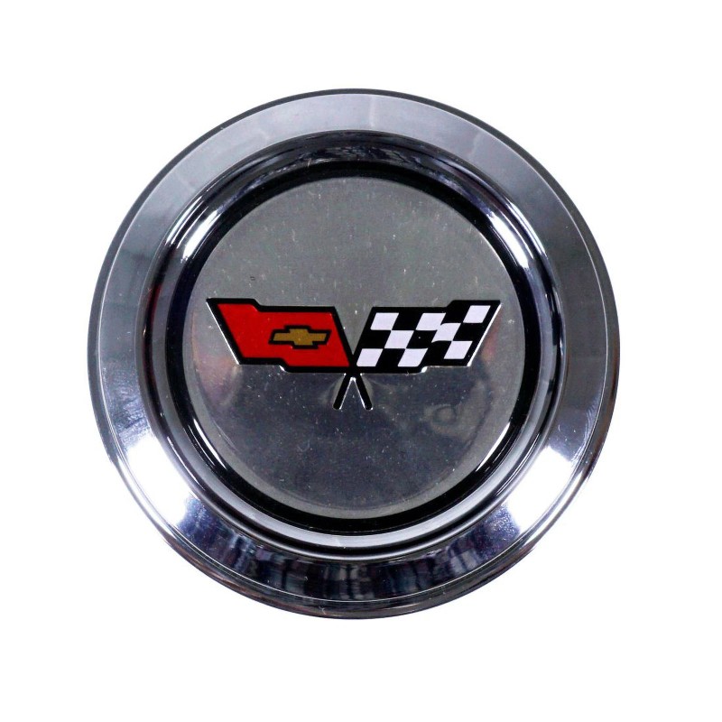 CA Corvette C3 Aluminum Wheel Center Cap W/Emblem 1982
