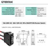 QTEATAK 5Pcs SPDT 3 Pins 3 Position Pre-Wired ON/Off/ON Toggle