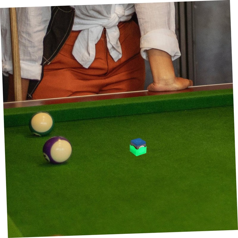 Totority 12 Pcs Snooker Chalk Holder Case Portable Plastic Pool