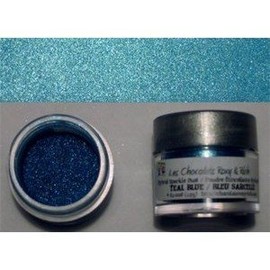 Roxy & Rich Hybrid Sparkle Dust Powder Food Color 2.5 Grams, Teal Blue