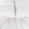 YukiHalolj Freena Cosplay Wig, Long, White and Light Blue, with