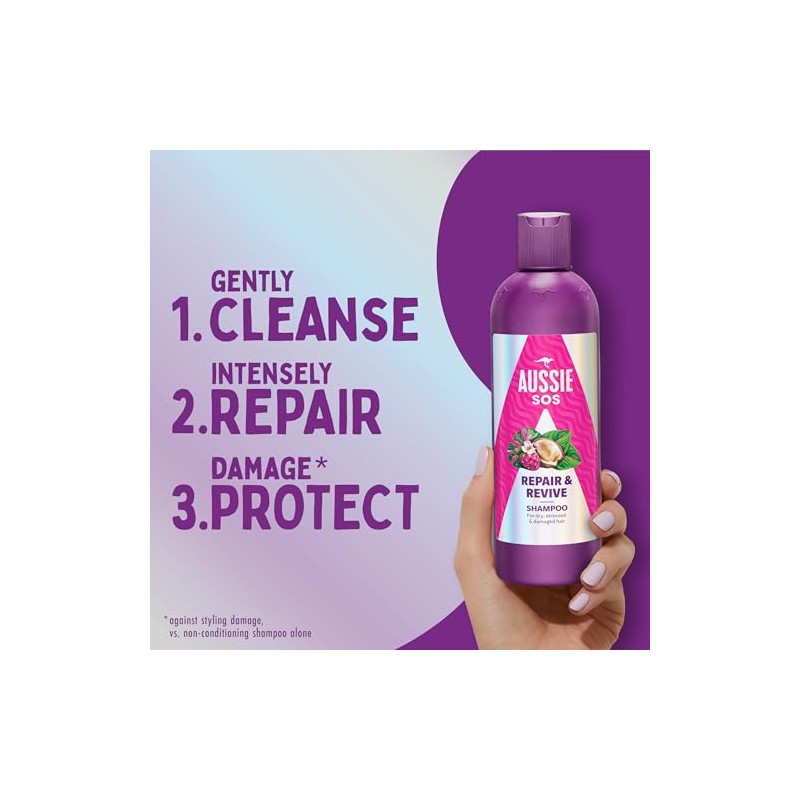 Aussie SOS Repair & Revive Bundle: Shampoo 300ml , Conditioner