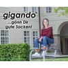 Gigando | Edge Bamboo Trainer Socks In Black With Coloured