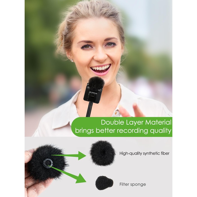 YOUSHARES Mic Cover for Rode Wireless Pro, Wind Muff Dead