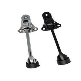 Horseshoe Door Stopper - Anti-Slam & Anti-Slip Black for Entry Door 2ea